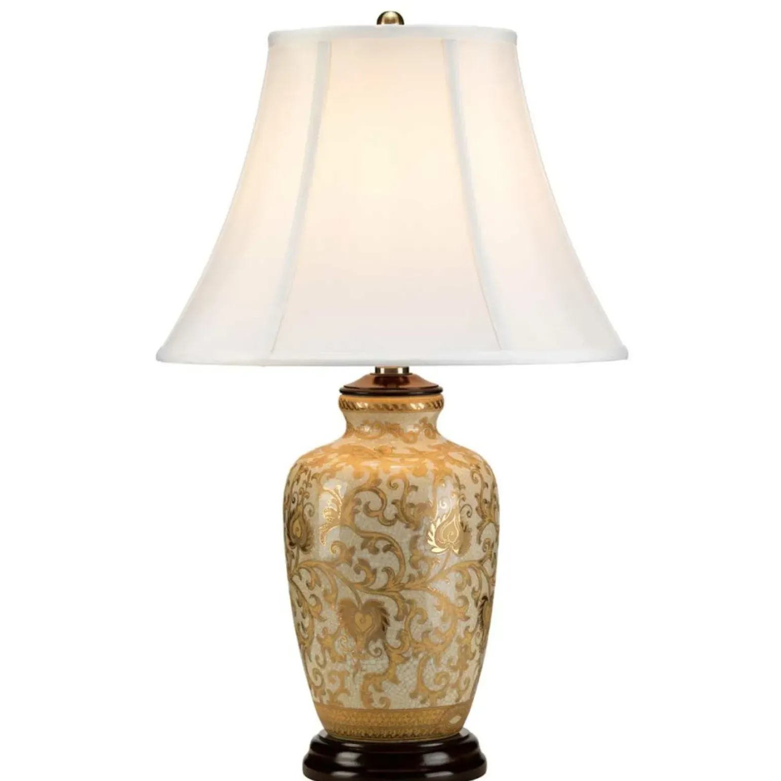 Sklep Kaja Zdobiona lampka nocna, złota GOLD-THISTLE-TL z serii GOLDTHISTLE