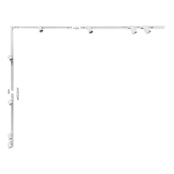 Sklep Kaja Zestaw szyny z reflektorami, kształt L, komplet 2mx2m ZM 3045 | Kaja