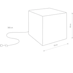 Sklep Kaja Zewnętrzna, biała lampa stojąca, do ogrodu 8965 | Kaja Oświetlenie