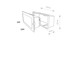Sklep Kaja Zewnętrzna lampa mocowana w elewacji 4907 INA | Kaja Oświetlenie