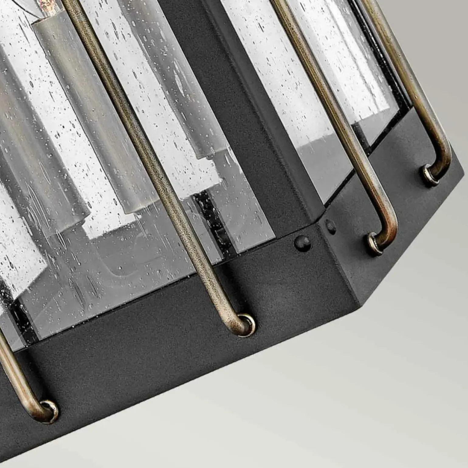 Sklep Kaja Zewnętrzna lampa naścienna, czerń HK-FITZGERALD2-L z serii FITZGERALD