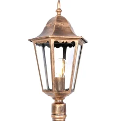 Sklep Kaja Zewnętrzna lampa stojąca retro K-6006A CZ/ZŁ LOZANA | Kaja Oświetlenie