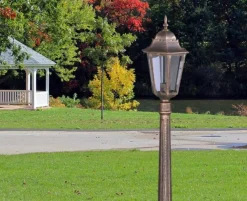 Sklep Kaja Zewnętrzna lampa stojąca retro K-6006A CZ/ZŁ LOZANA | Kaja Oświetlenie