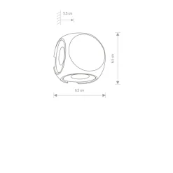 Sklep Kaja Zewnętrzny, kinkiet z czterema ledami 9115 | Kaja Oświetlenie