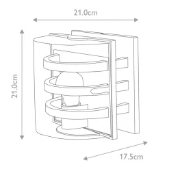 Sklep Kaja Zewnętrzny, grafitowy kinkiet FRIDA-M z serii FRIDA