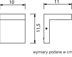 Sklep Kaja Zewnętrzny kinkiet elewacyjny, ledowy KR-K100 z serii KARO | Kaja Oświetlenie