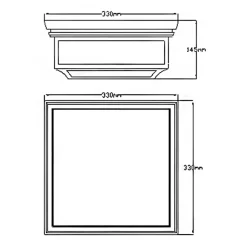 Sklep Kaja Zewnętrzny plafon, lampa do altany FE-SHEPHERD-F z serii SHEPHERD
