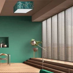 Sklep Kaja Zielona lampa sufitowa z ciekawym wzorem MLP7575 z serii ZIGGY | Kaja Oświetleni