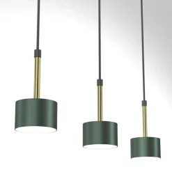 Clearance Zielona lampa ze złotymi elementami MLP7767 z serii ARENA | Kaja Oświetlenie Żyrandole Nowoczesne