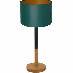 Sklep Kaja Zielona lampka stołowa, klasyczny abażur LX 3827 z serii TABLE LAMPS