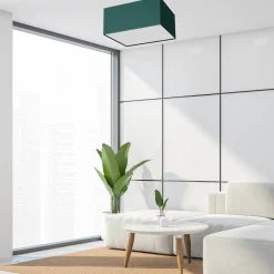 Sklep Kaja Zielona, prostokątna lampa sufitowa do korytarza MLP7874 z serii VERDE | Kaja Oś