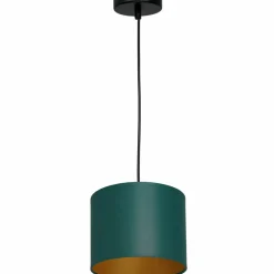Sale Zielono-złota lampa wisząca, regulowana wysokość LX 3547 z serii ARDEN Żyrandole Nowoczesne