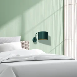 Sklep Kaja Zielono-złota lampa wisząca z abażurem MLP7872 z serii VERDE | Kaja Oświetlenie