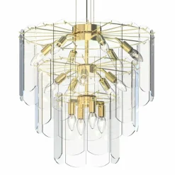 Sale Złota, dekoracyjna lampa w stylu glamour MD3523-14L-EGN NIRA | Kaja Żyrandole Nowoczesne