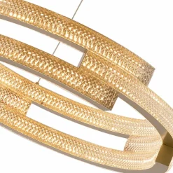 New Złota, dekoracyjna lampa wisząca do salonu LP-1810/1P GD TARJA | Kaja Żyrandole Nowoczesne