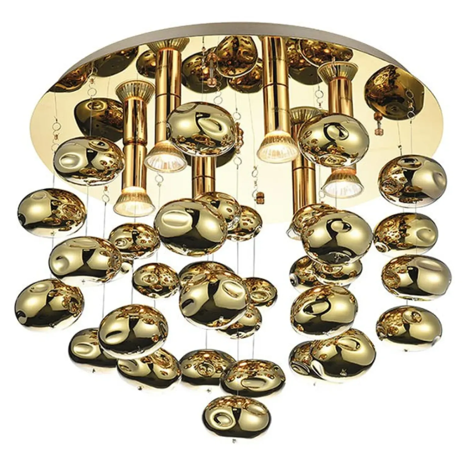 Best Sale Złota elegancka lampa sufitowa do sypialni AZ3072 LUVIA | Kaja Żyrandole Nowoczesne