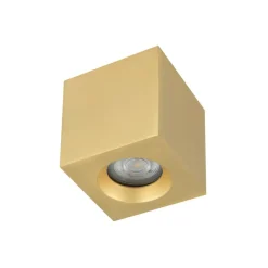 Sklep Kaja Złota kostka natynkowa spot do salonu 8,5x8,5cm 10720 PARANA | Kaja