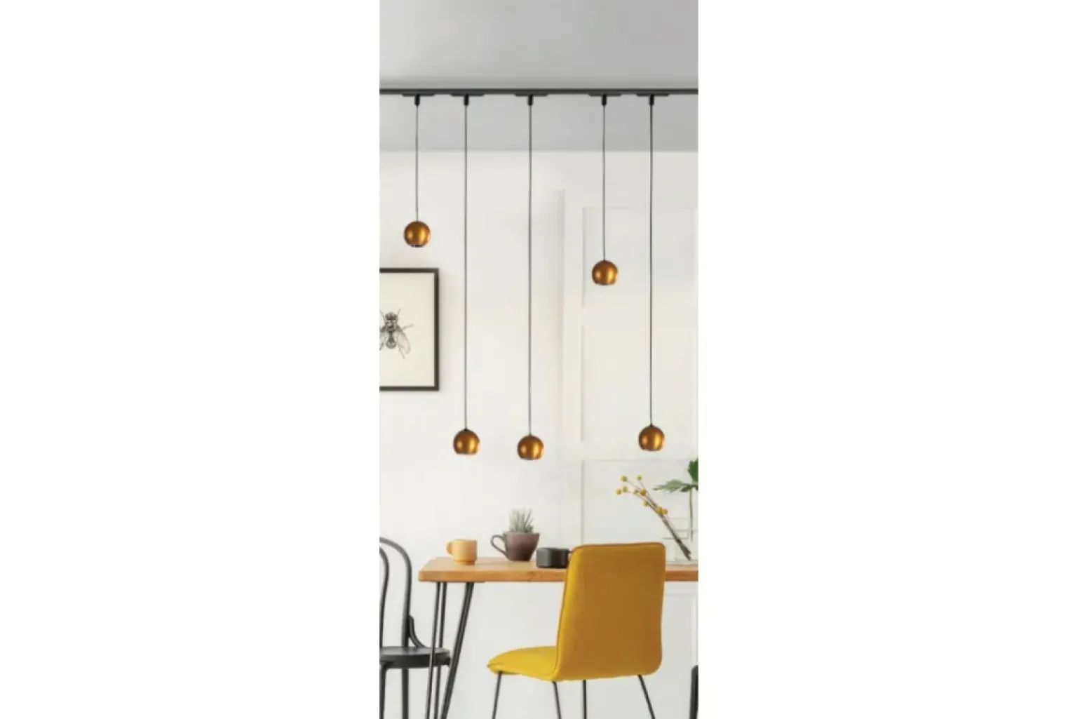 Sklep Kaja Złota kula LED do szyny 1-fazowej magnetycznej AZ4628 z serii KO