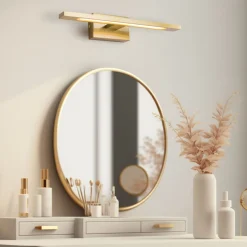 Sklep Kaja Złota lampa ścienna LED nad lustro 30cm RLB96473-1B ARBI| Kaja