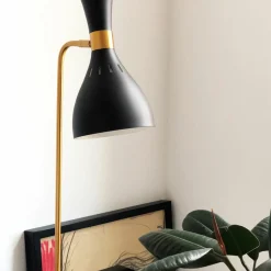 Sklep Kaja Złota lampa stołowa do biura FE-JOAN-TL-MB z serii JOAN