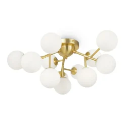 Cheap Złota lampa sufitowa, 12 źródeł światła MOD545CL-12BS z serii DALLAS Żyrandole Nowoczesne