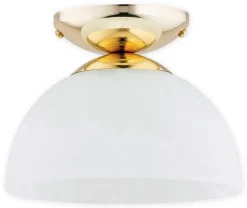 Sklep Kaja Złota lampa sufitowa alabastrowy klosz O3130 P1 ZL | Kaja Oświetlenie