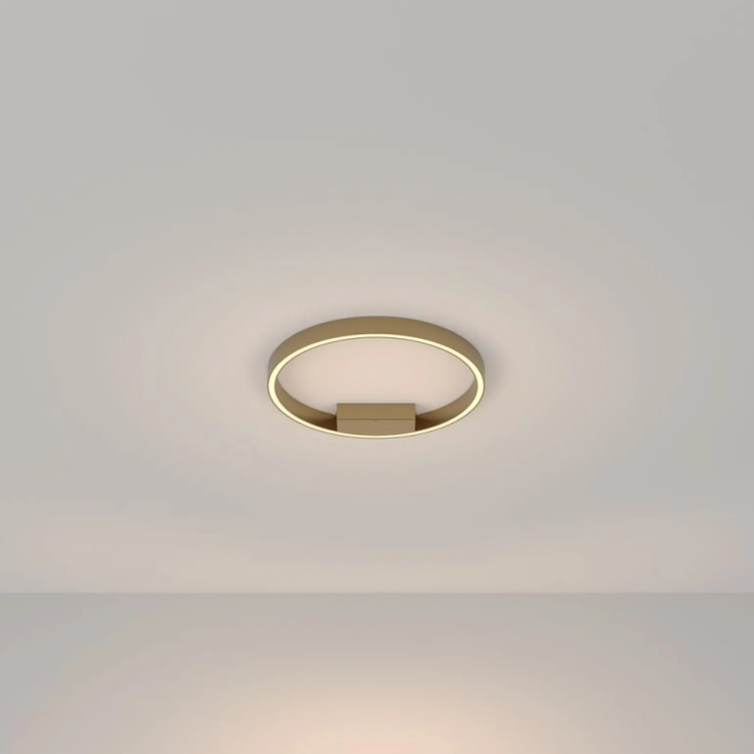 Sklep Kaja Złota lampa sufitowa, LED 25W MOD058CL-L25BS3K z serii RIM | Kaja