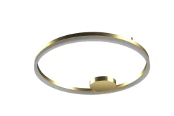Sklep Kaja Złota lampa sufitowa obręcz plafon ⌀120cm z pilotem AZ5346 HALO | Kaja