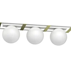 Sklep Kaja Złota lampa sufitowa z białymi kulami LX 4613 SATELIT | Kaja