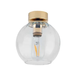 Sklep Kaja Złota lampa sufitowa z okrągłym kloszem TK 4740 z serii DEVI | Kaja