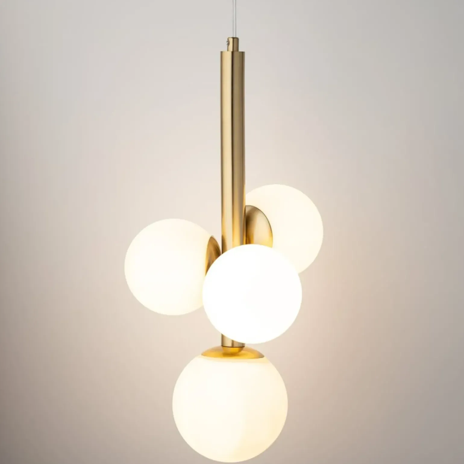 Hot Złota lampa wisząca do pokoju dziennego SIG 40780 z serii PERLA LUX Żyrandole Nowoczesne