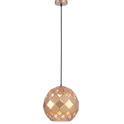 Cheap Złota lampa wisząca do sypialni PND-34221-1L-GD PAULELA | Kaja Żyrandole Nowoczesne