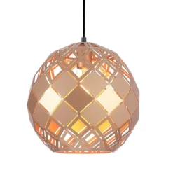 Cheap Złota lampa wisząca do sypialni PND-34221-1L-GD PAULELA | Kaja Żyrandole Nowoczesne