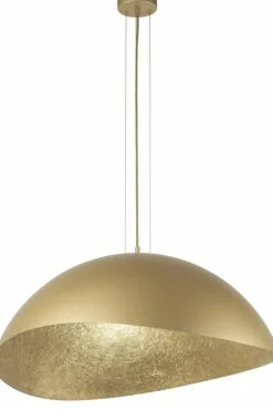 Cheap Złota lampa wisząca, jeden punkt świetlny SIG 40595 z serii SOLARIS Żyrandole Nowoczesne