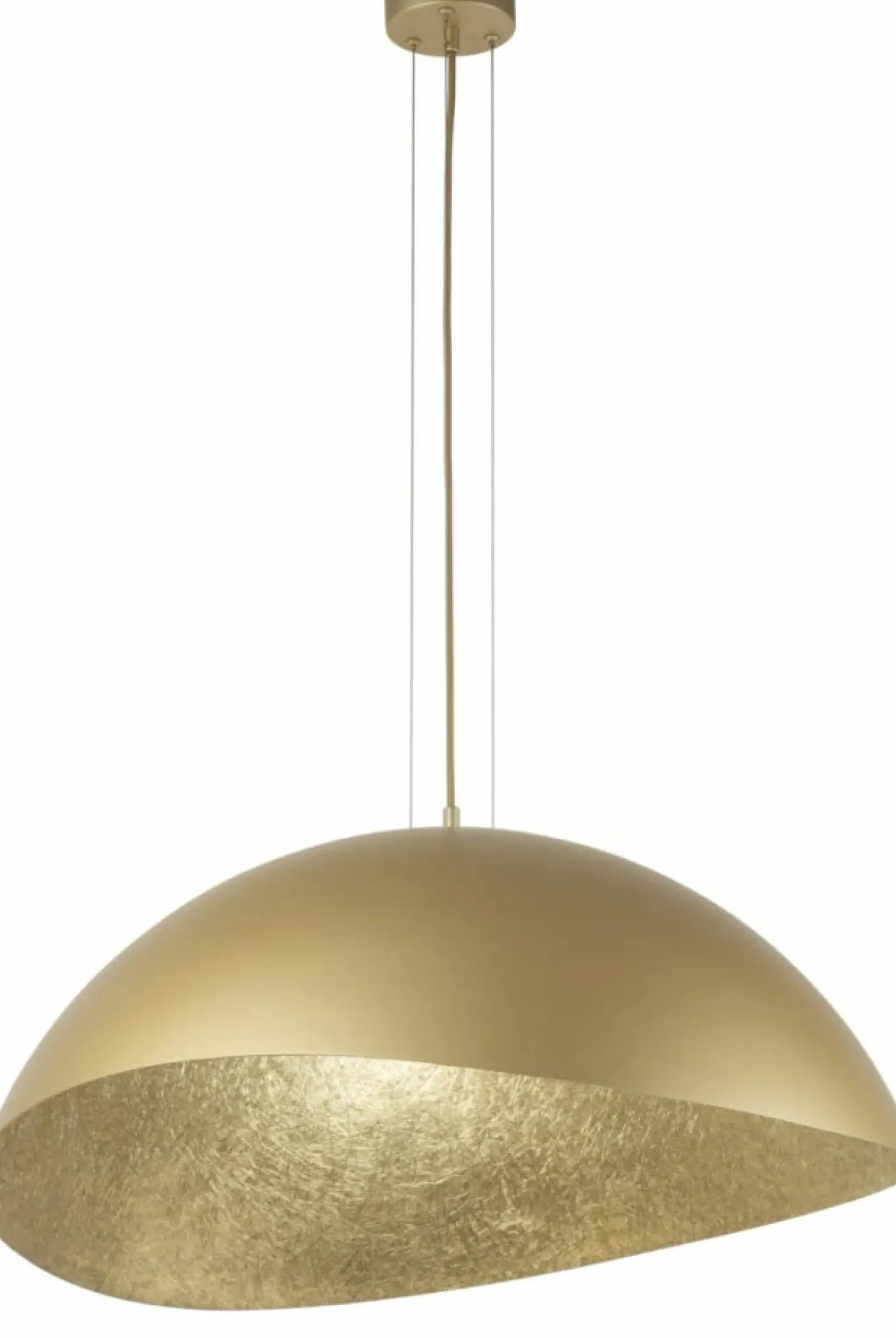 Best Złota lampa wisząca, jedno źródło światła SIG 40596 z serii SOLARIS Żyrandole Nowoczesne