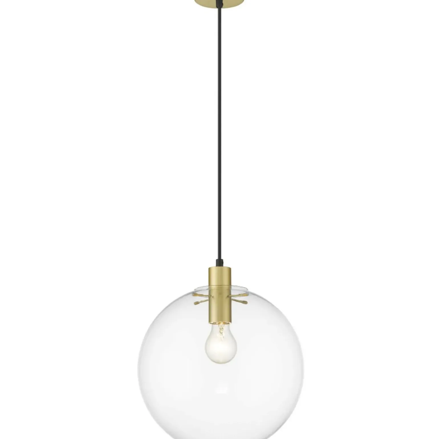 Best Sale Złota lampa wisząca kula ⌀30cm LP-004/1P L GD PUERTO | Kaja Żyrandole Nowoczesne