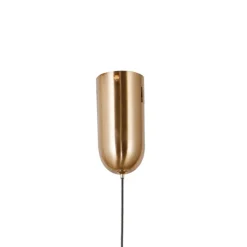 Best Złota lampa wisząca kula LED PND-34361-L-HBR-OPAL z serii RASTIA Żyrandole Nowoczesne