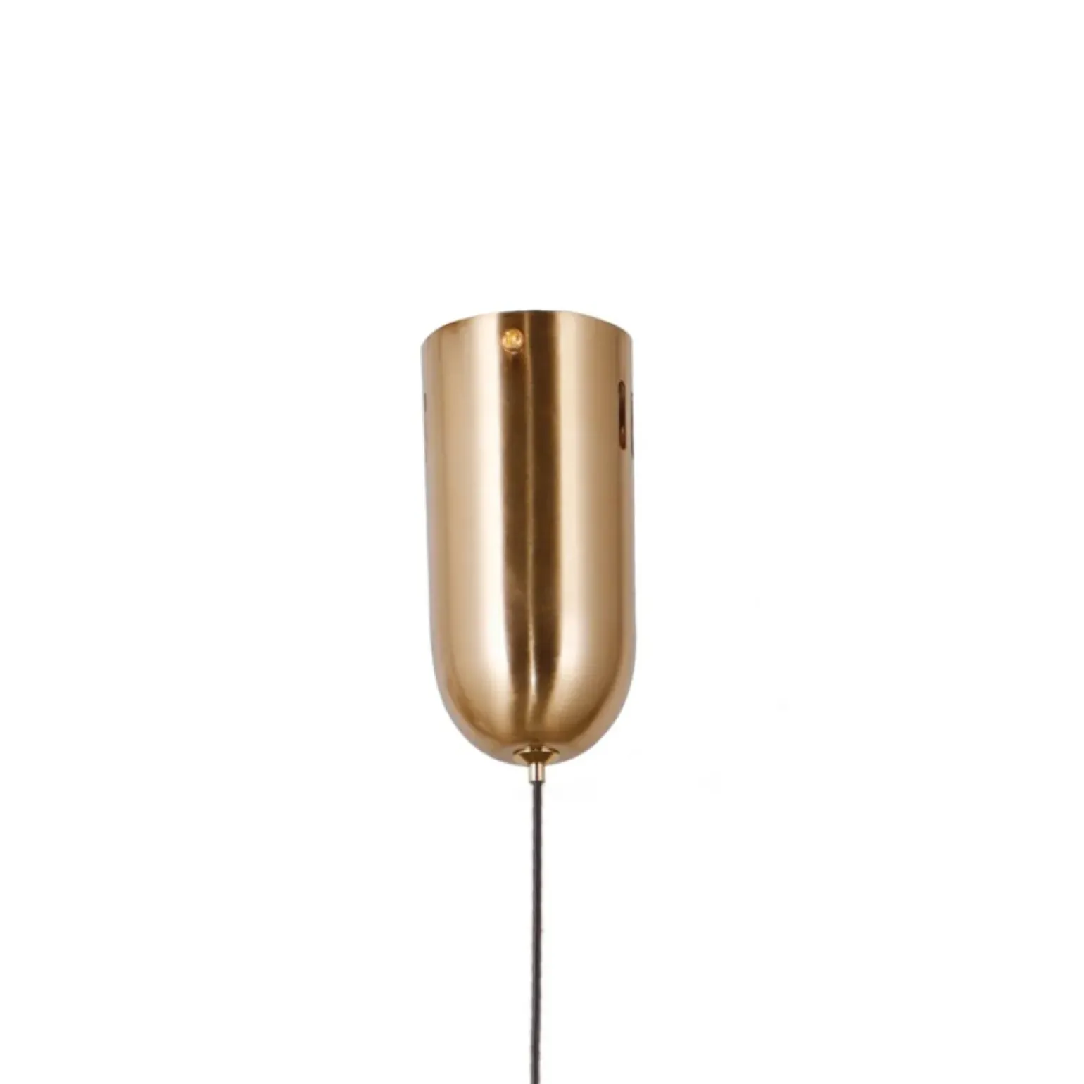 Best Złota lampa wisząca kula LED PND-34361-L-HBR-OPAL z serii RASTIA Żyrandole Nowoczesne