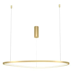 Online Złota lampa wisząca LED o mocy 36W MOD072PL-L36BSK1 z serii GLINT Żyrandole Nowoczesne