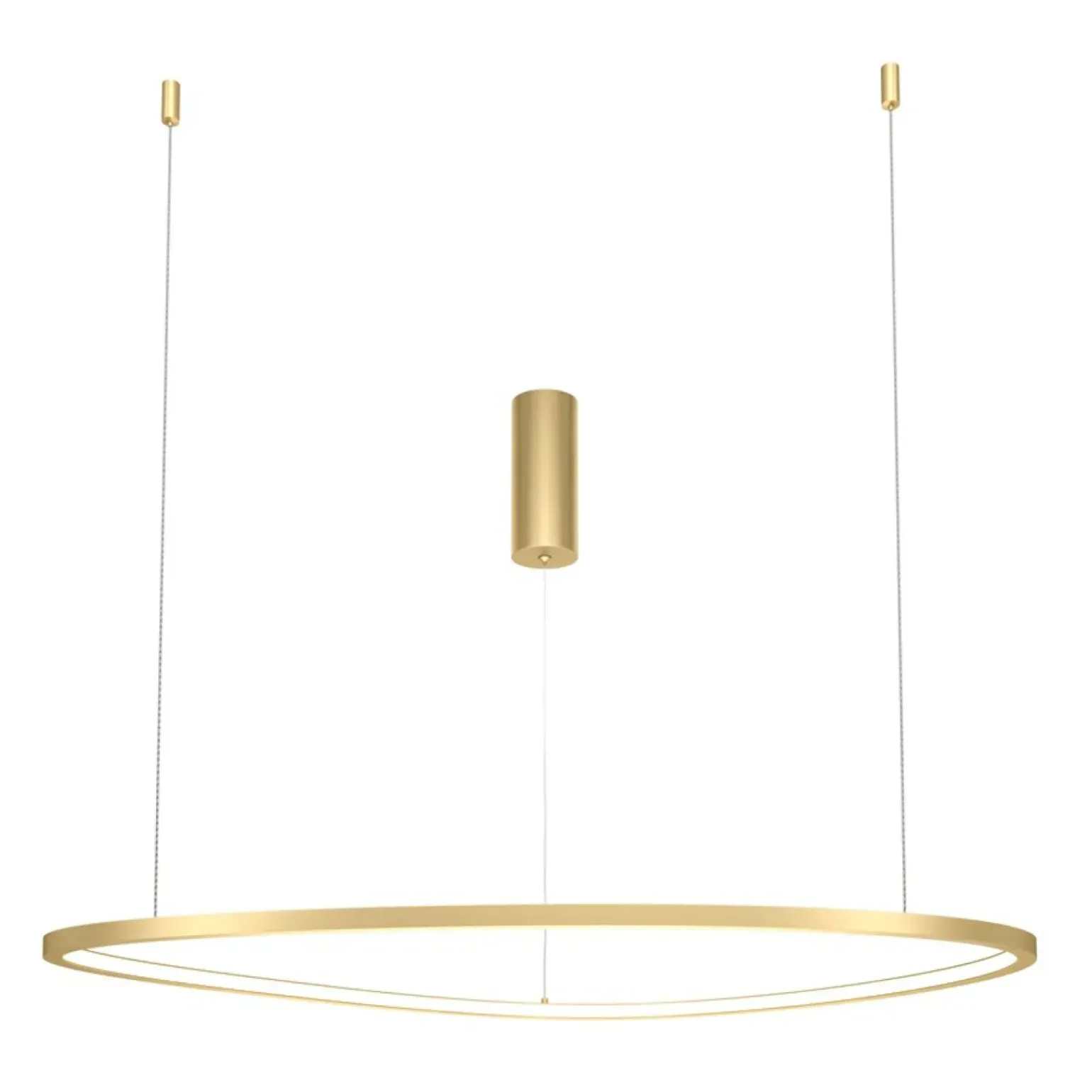 Online Złota lampa wisząca LED o mocy 36W MOD072PL-L36BSK1 z serii GLINT Żyrandole Nowoczesne