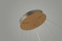 Cheap Złota lampa wisząca LED okręgi do salonu AZ4429 BRIGHTON | Kaja Żyrandole Nowoczesne