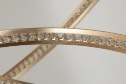 Cheap Złota lampa wisząca LED okręgi do salonu AZ4429 BRIGHTON | Kaja Żyrandole Nowoczesne