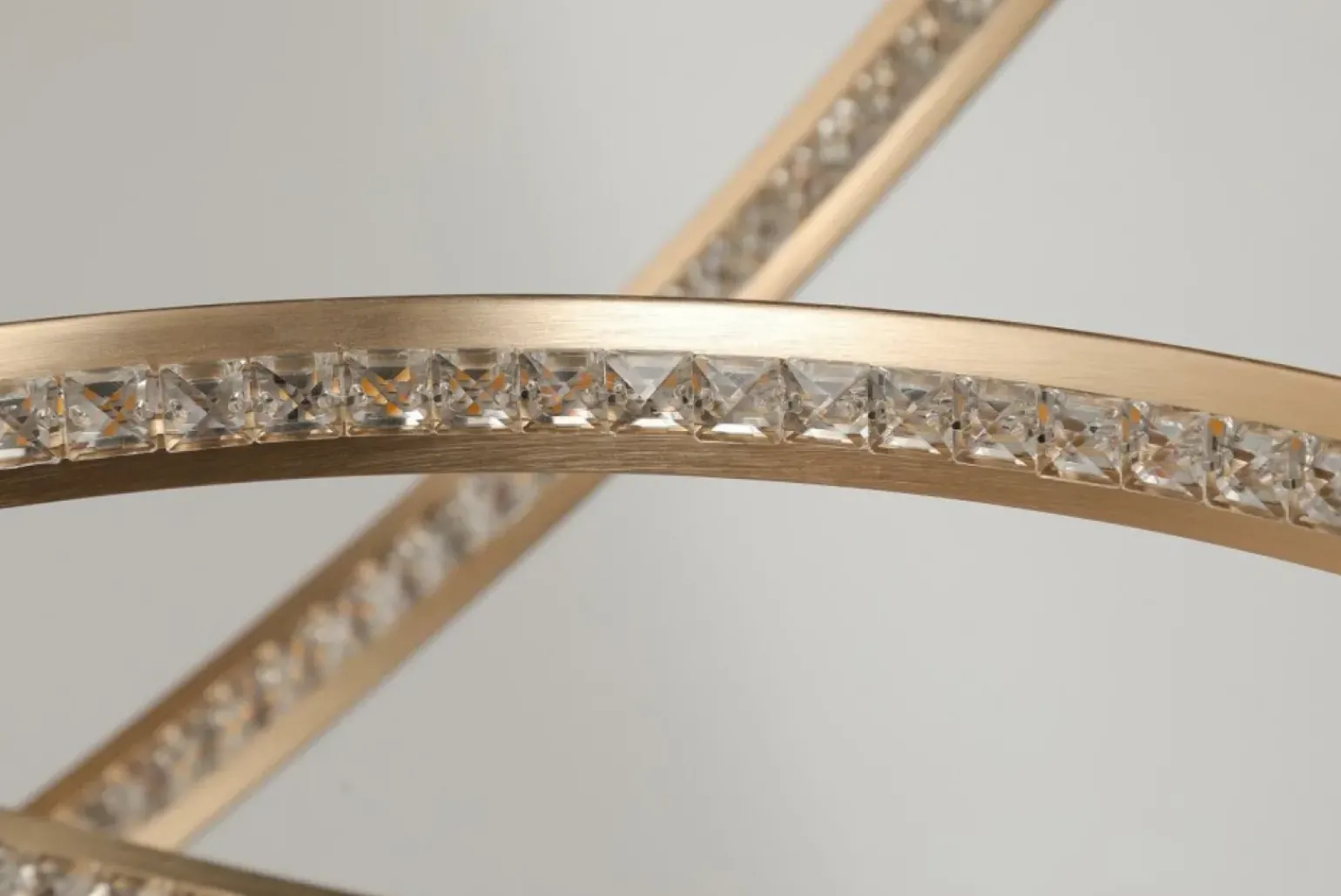 Cheap Złota lampa wisząca LED okręgi do salonu AZ4429 BRIGHTON | Kaja Żyrandole Nowoczesne