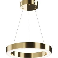Shop Złota lampa wisząca, ledowa obręcz MOD415PL-L36BS4K z serii SATURNO Żyrandole Nowoczesne