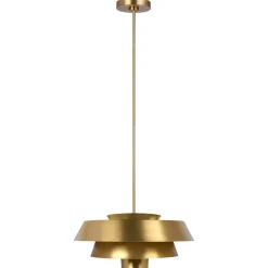 Fashion Złota lampa wisząca, na 1 żarówkę FE-BRISBIN-BB z serii BRISBIN Żyrandole Nowoczesne