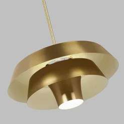 Fashion Złota lampa wisząca, na 1 żarówkę FE-BRISBIN-BB z serii BRISBIN Żyrandole Nowoczesne