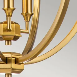 Sklep Kaja Złota lampa wisząca na łańcuchu FE-CORINNE-3P-M-BB z serii CORINNE