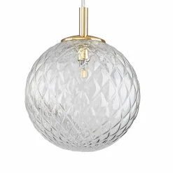 Best Sale Złota lampa wisząca z kulistym kloszem TK 4609 z serii CADIX | Kaja Żyrandole Nowoczesne