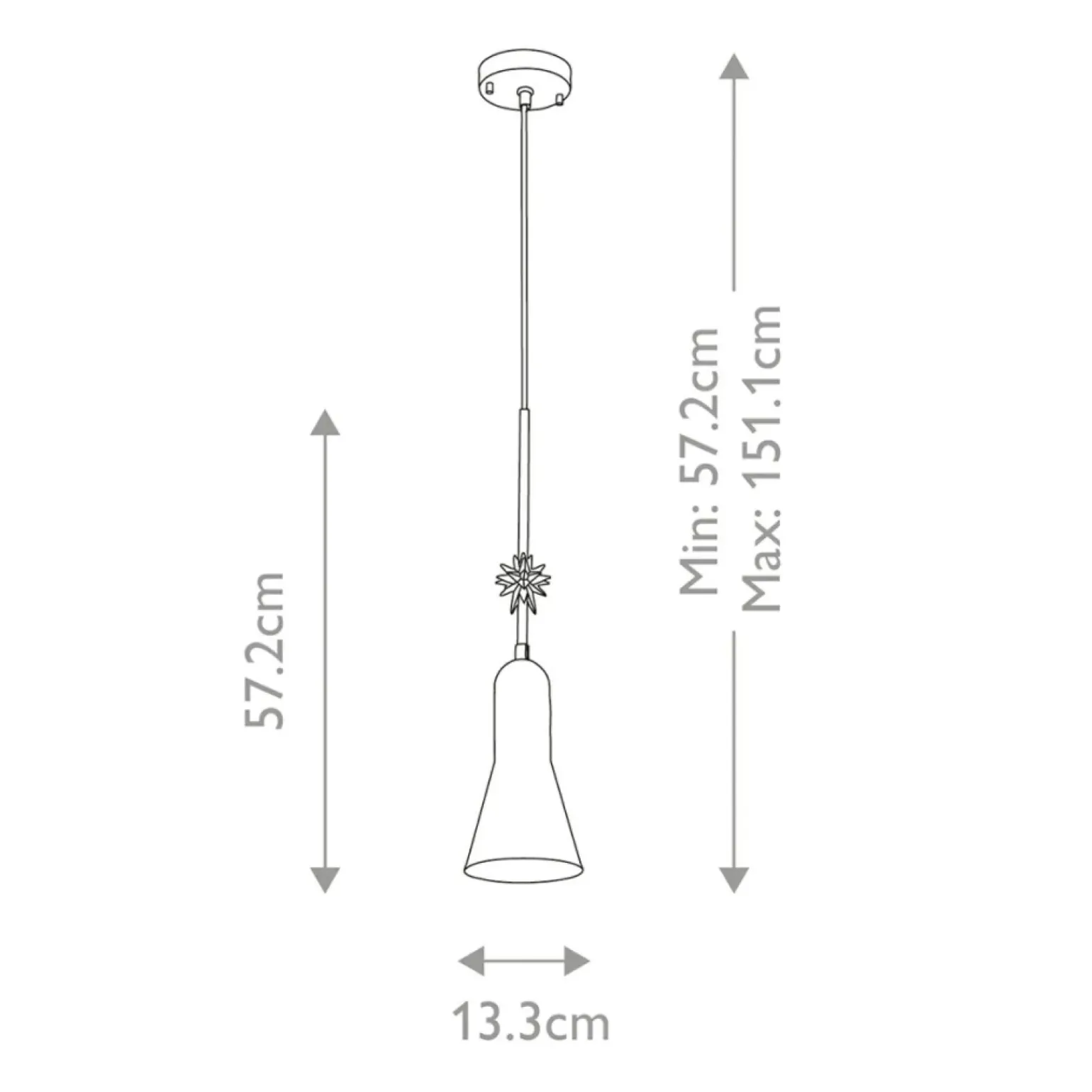 Outlet Złota lampa wisząca z ozdobą ETOILE-P-S-AB z serii ETOILE Żyrandole Nowoczesne