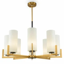Shop Złota lampa z kloszami MOD089PL-08BS FORTANO | Kaja Oświetlenie Żyrandole Nowoczesne